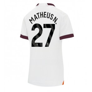 Lacne Ženy Futbalové dres Manchester City Matheus Nunes #27 2023-24 Krátky Rukáv - Preč